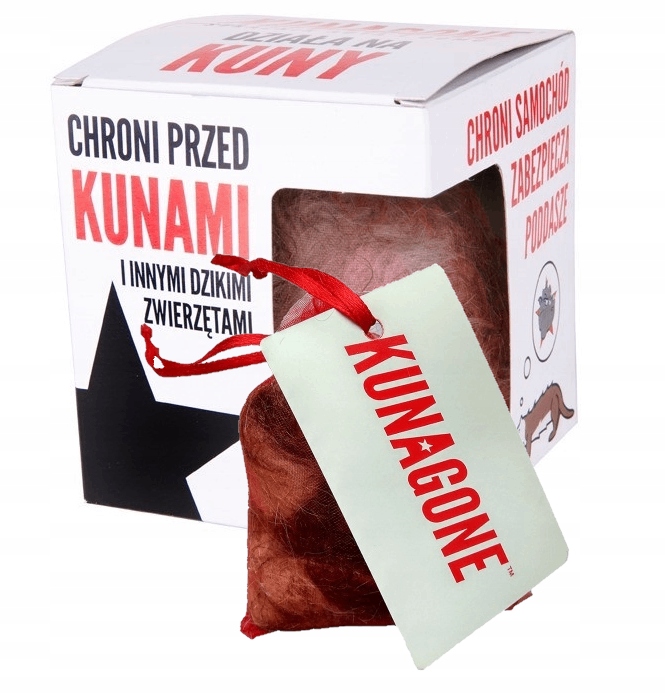 ODSTRASZACZ KUN ZAWIESZKA NA KUNY PRZECIWKO KUNOM DO SAMOCHODU NA PODDASZE