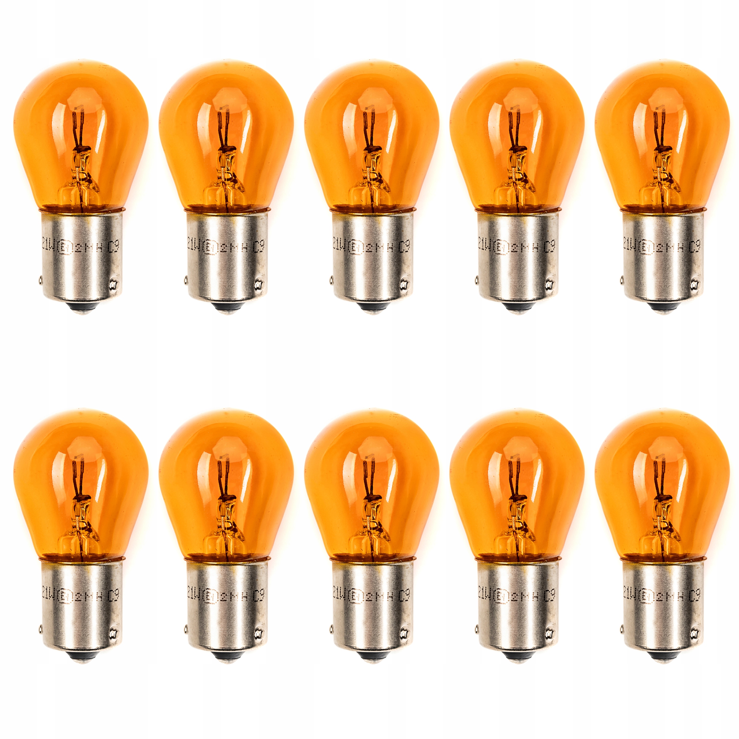 ŻARÓWKA KIERUNKOWSKAZU PY21W 12V POMARAŃCZOWA MIGACZ KIERUNEK HOMOLOGACJA