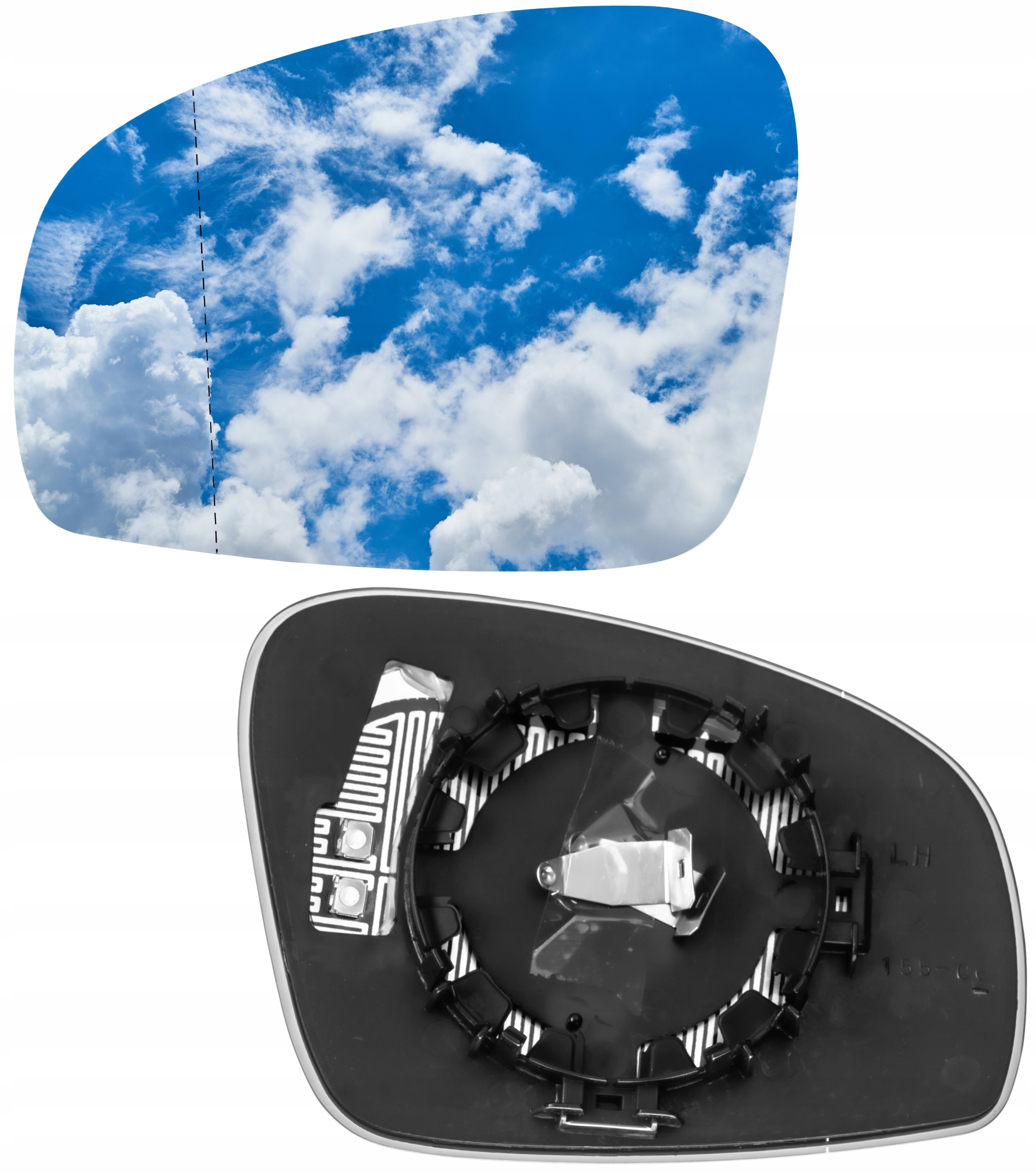 WKŁAD LUSTERKA LEWY FABIA II 06-2012 LUSTERKO LEWE