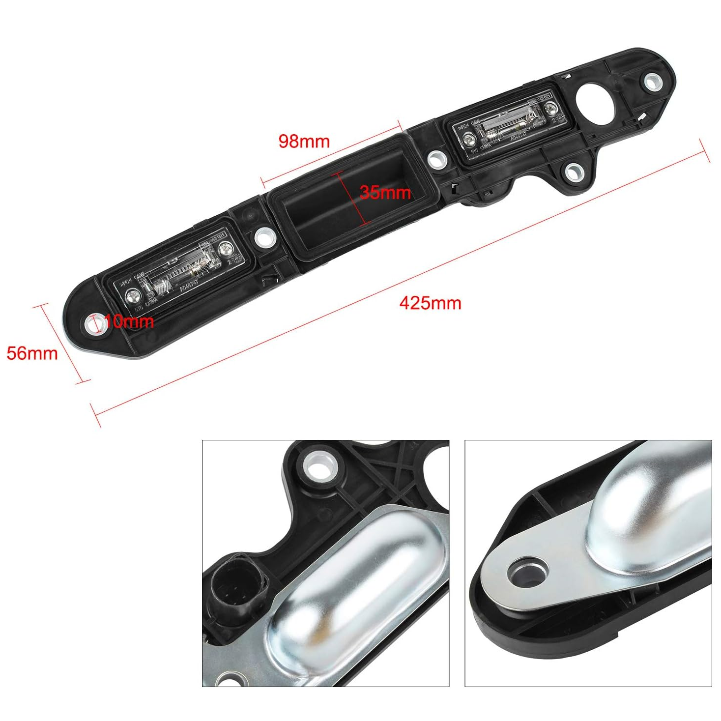 KLAMKA BLENDA MIKROSTYK KLAPY VW PASSAT B6 TOURAN JETTA GOLF PLUS 1T0827574 - obrazek 3