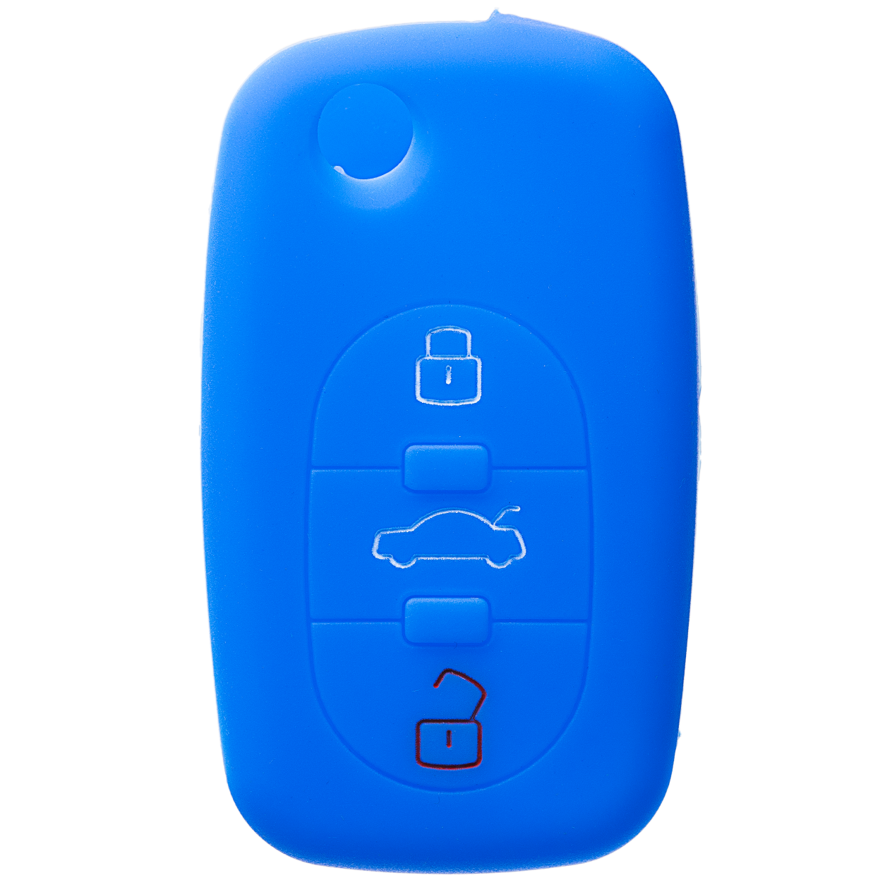 ETUI POKROWIEC SILIKONOWY NA KLUCZYK DO AUDI A2 A3 A4 A6 TT NIEBIESKI
