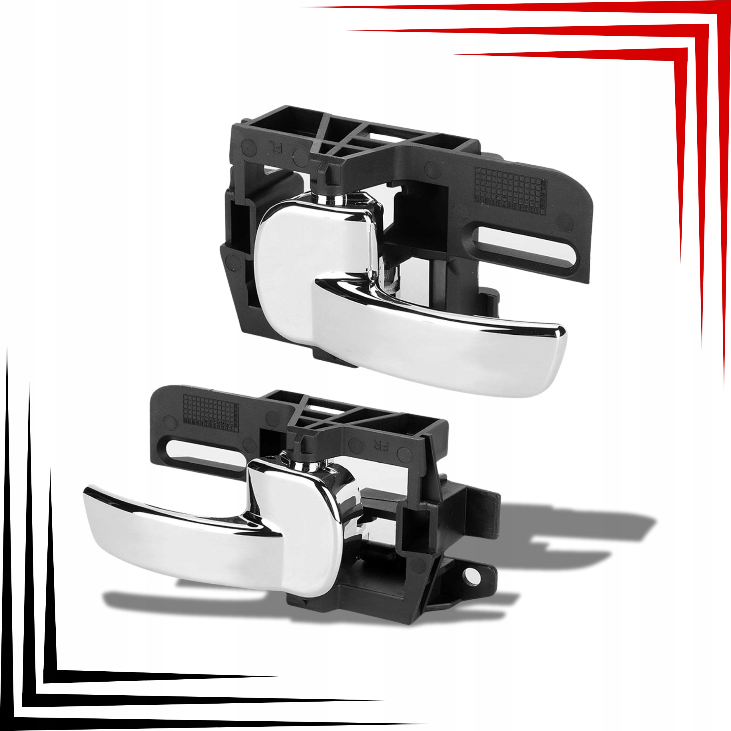 Nissan Qashqai 2007-2013 Klamki Drzwi Wewnętrzne Lewa Prawa Komplet Mocne - obrazek 4