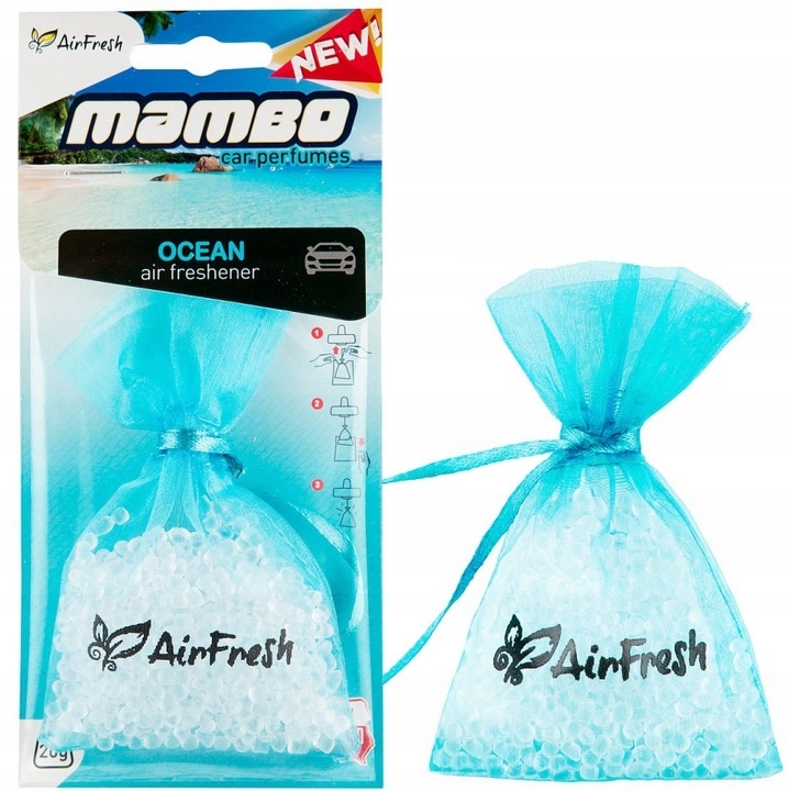 ZAPACH SAMOCHODOWY AIRFRESH MAMBO OCEAN WORECZEK