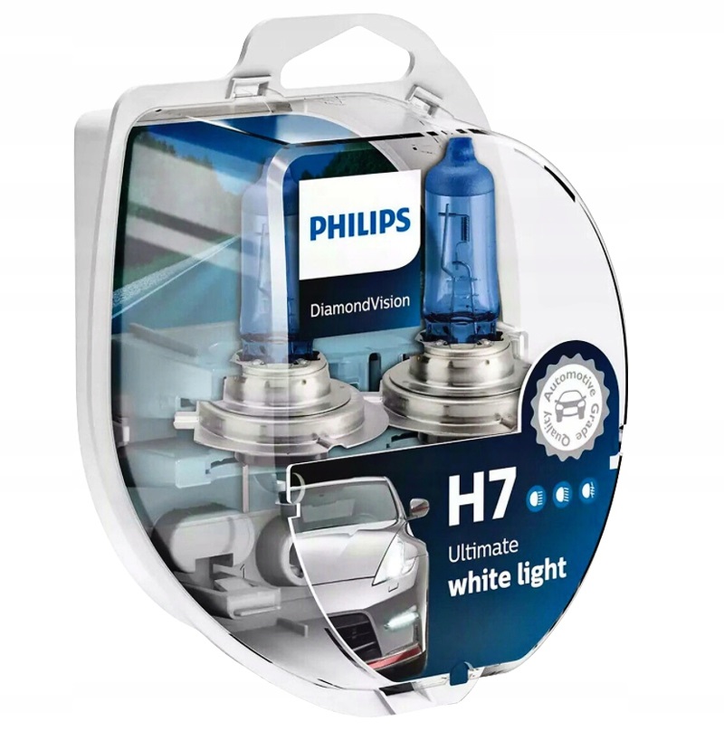 ŻARÓWKI PHILIPS DIAMOND VISION H7 WHITE 12V 55W - obrazek 2