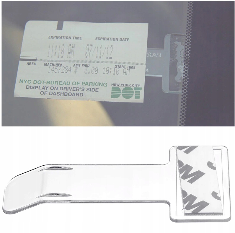 UCHWYT KLIPS NA BILET PARKINGOWY LEGITYMACJĘ SZYBĘ - obrazek 3