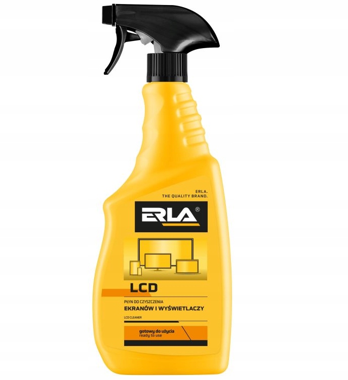ERLA LCD CLEANER PŁYN SPRAY DO CZYSZCZENIA MONITORÓW EKRANÓW MATRYC 750 ml