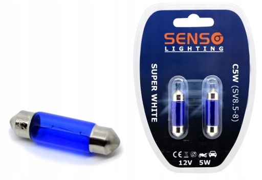 ŻARÓWKA C5W SUPER WHITE XENEON 36MM 12V 5W BIAŁA - obrazek 2