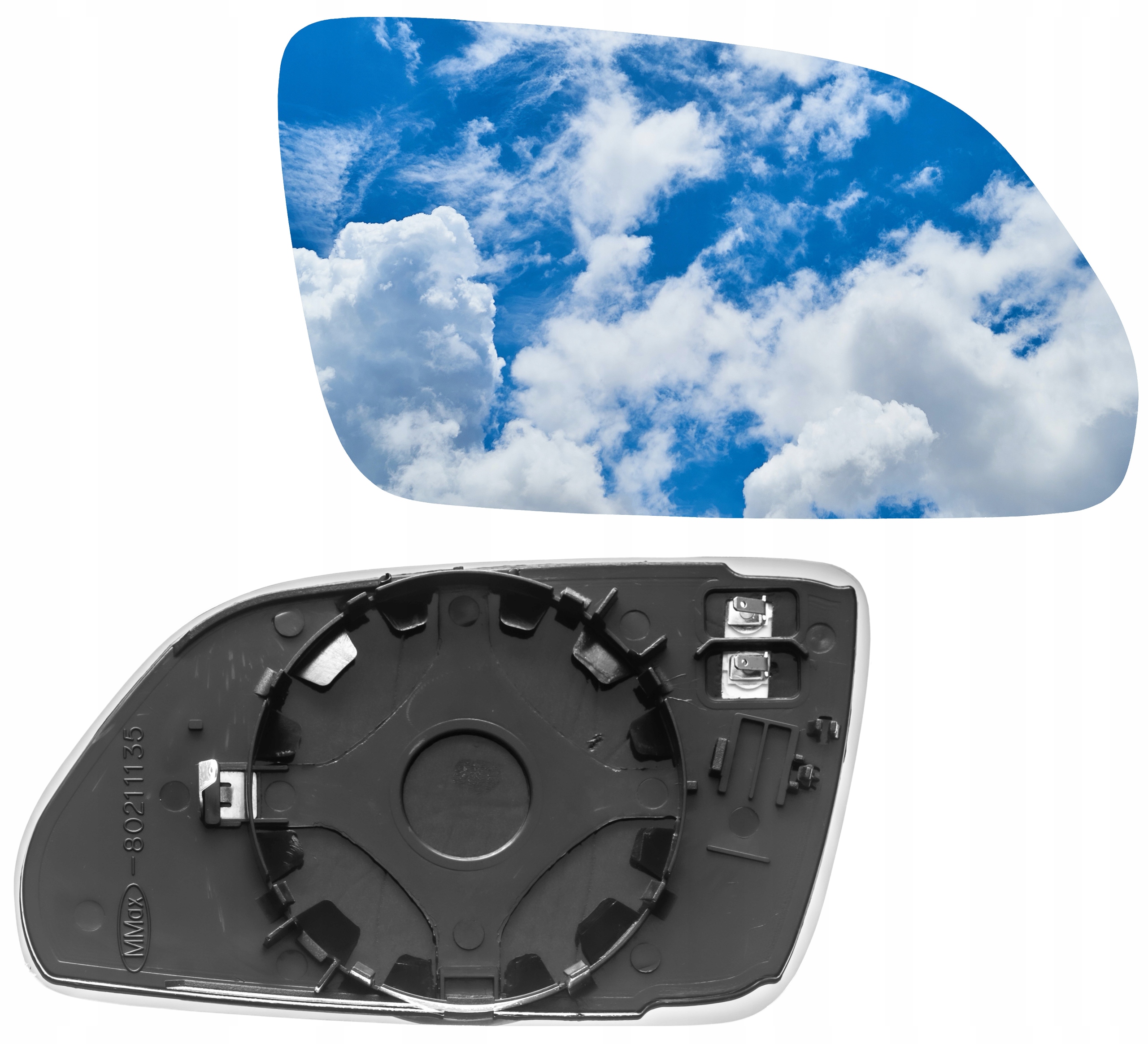 SKODA OCTAVIA II WKŁAD LUSTERKA Prawy POLO 9N3 2004-2009 GRZANY LUSTERKO