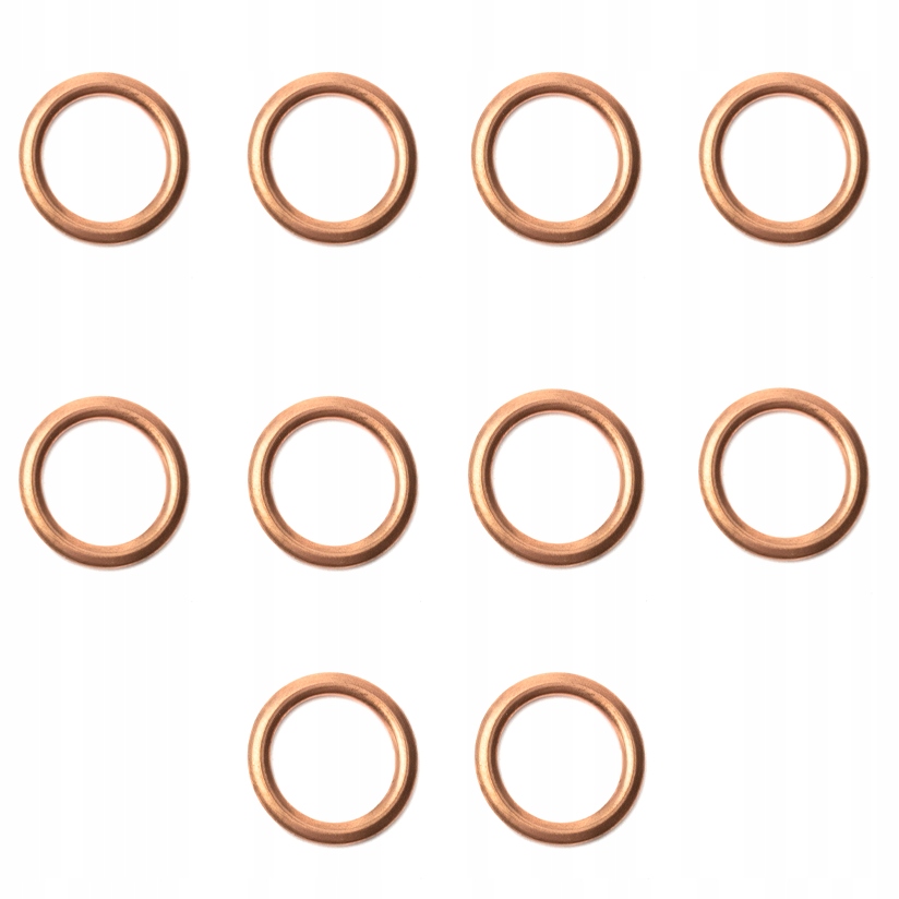 10x MIEDZIANA USZCZELKA KORKA SPUSTU OLEJU 16x22x2