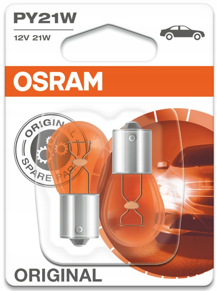 OSRAM ŻARÓWKI SAMOCHODOWE12V 21W PY21W - O7507-02B