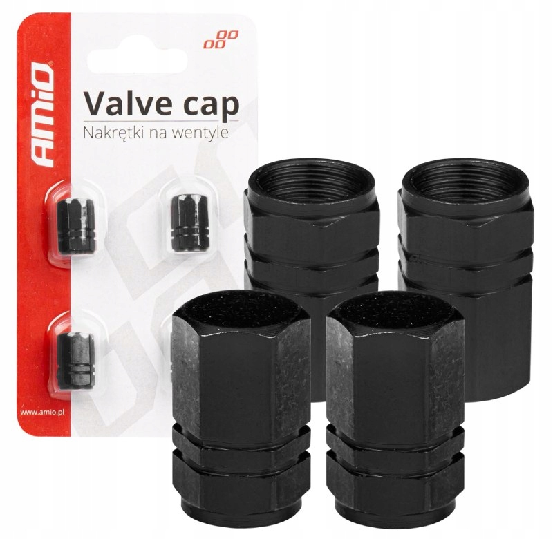 Nakrętki Do Kół Na Wentyle Koła Kapturki Aluminiowe 4 sztuki Komplet