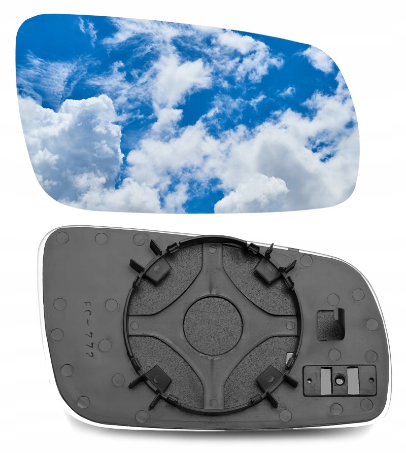 Szkło Lusterka Prawe Wkład Do Passat Golf Sharan Prawy Duży Bez Grzania 98-