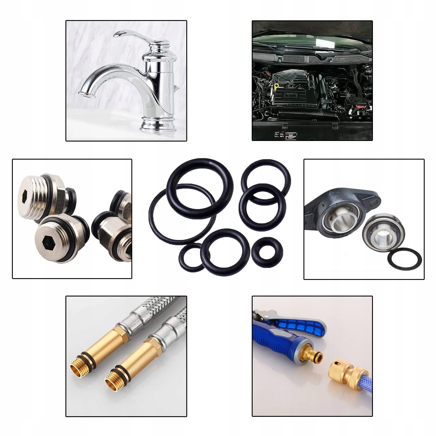 ORINGI USZCZELKI GUMKI ZESTAW ORINGÓW KASETKA 225 - obrazek 5