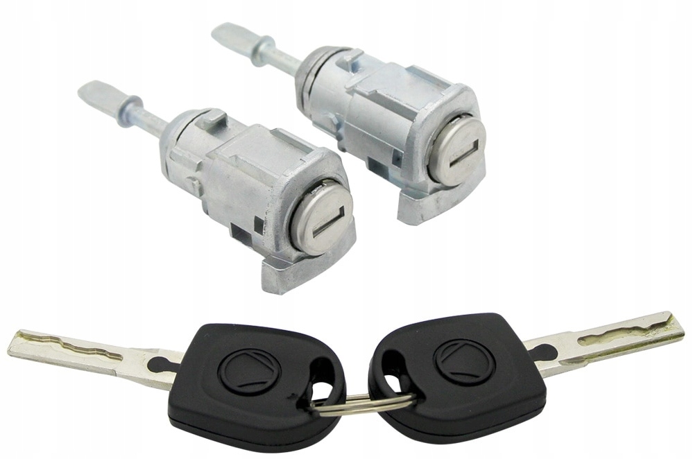 ZAMEK WKŁADKA ZAMKA L + P VW POLO GOLF SKODA FABIA + ŚCIĄGACZE