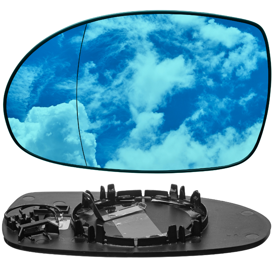 WKŁAD LUSTERKA LEWY CITROEN C5 2001-2008 GRZANY AFERYCZNY NIEBIESKI 8151EU