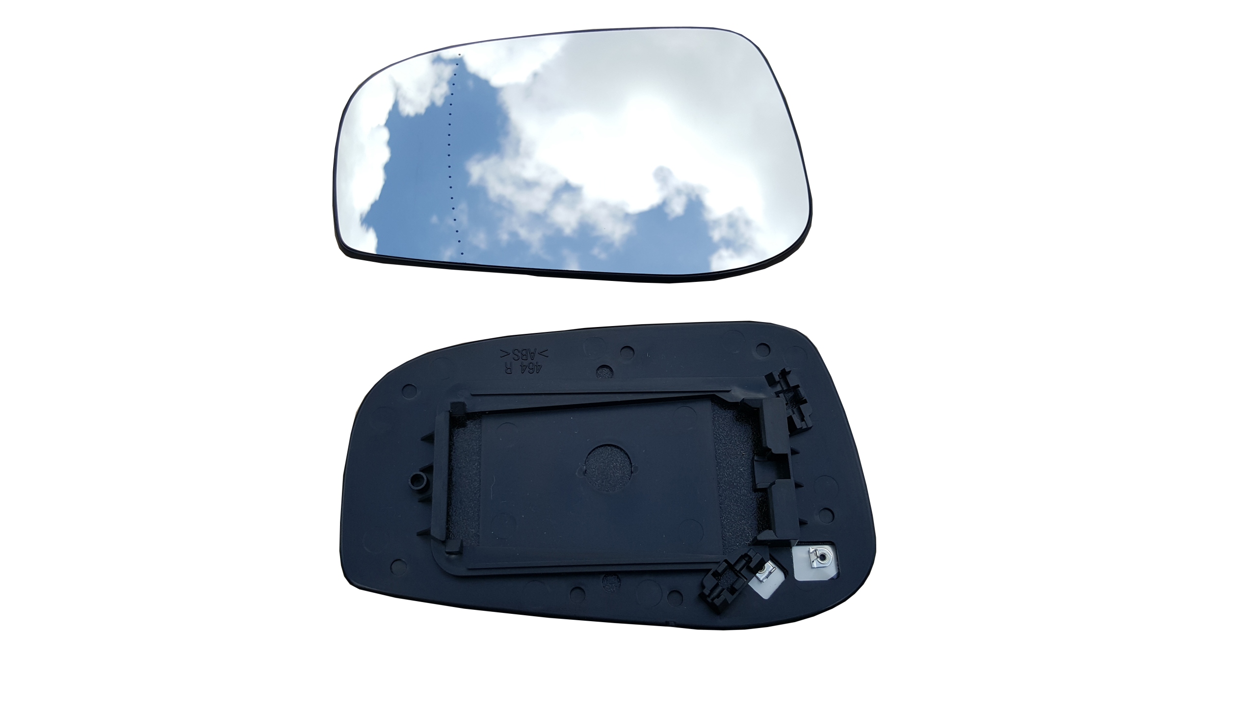 VOLVO S60 S80 V70 2004-06 WKŁAD LUSTERKA LEWY ASFERYCZNY SZKŁO Grzane - obrazek 2