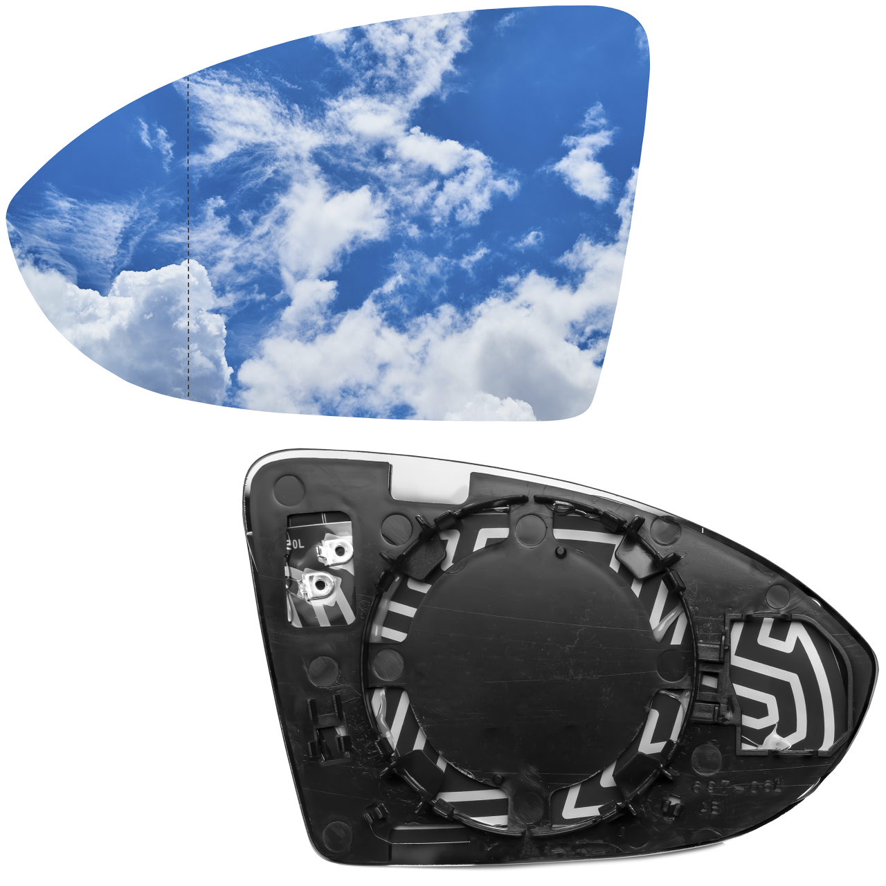 WKŁAD LUSTERKA LEWY GOLF 7 SPORTSVAN 2012-2017 Pń