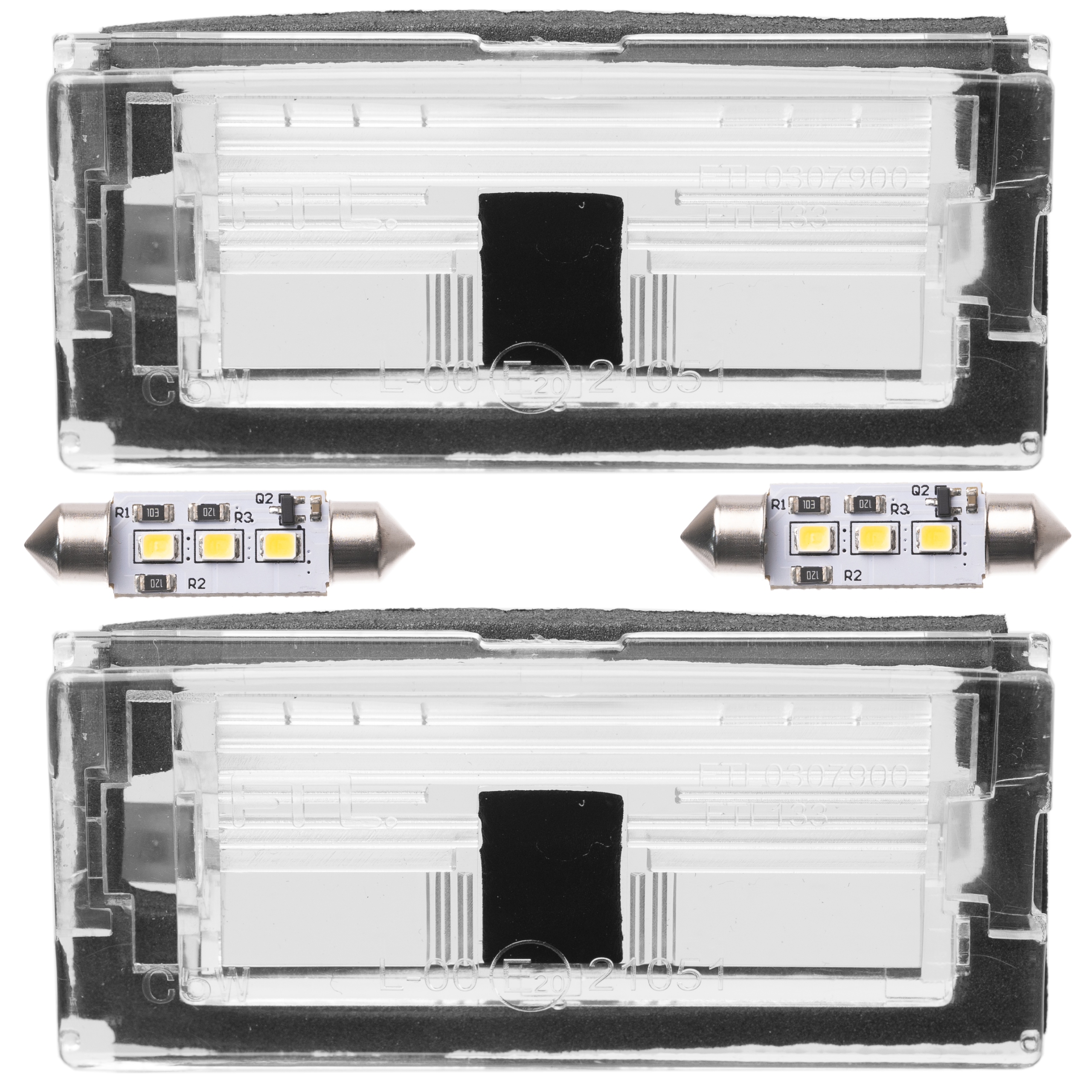 BMW E46 1998-05 Oświetlenie Podświetlenie Tablicy Rejestracyjnej Lampki