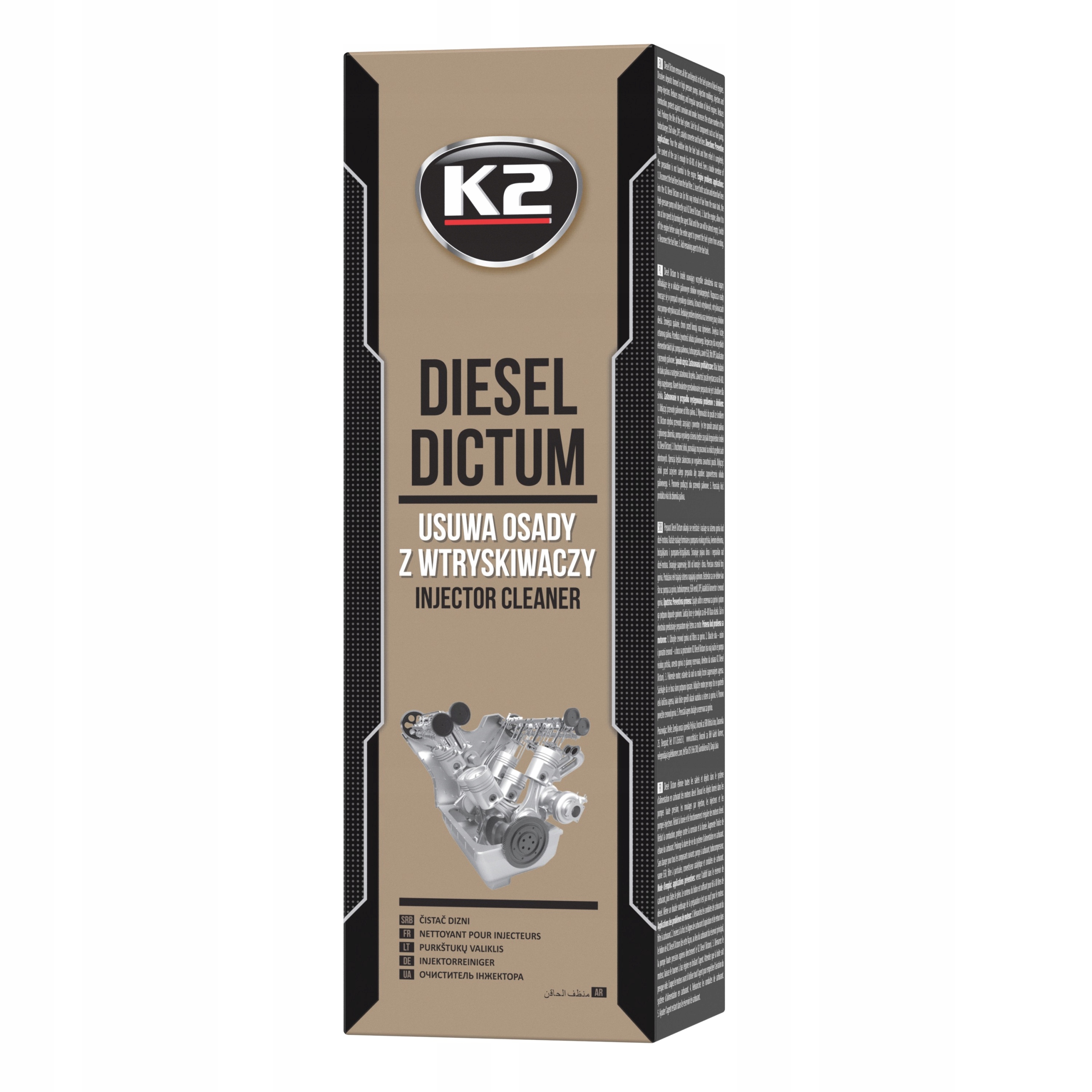 K2 DIESEL DICTUM Środek Do Czyszczenia Wtryskiwaczy Usuwa Osady 500 ml - obrazek 2