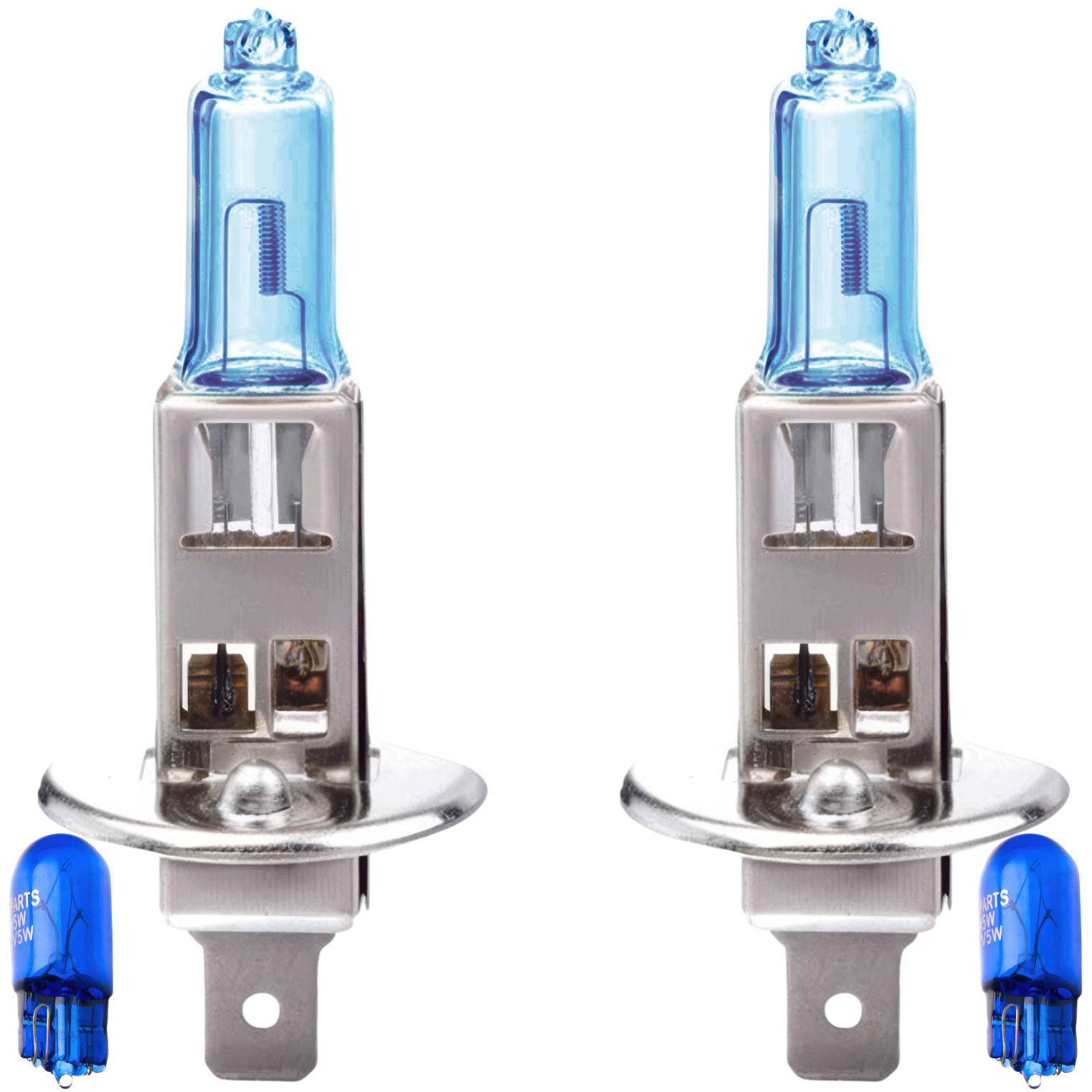 2x ŻARÓWKA H1 + W5W 12V 55W E4 KSENON ZIMNY BIAŁY